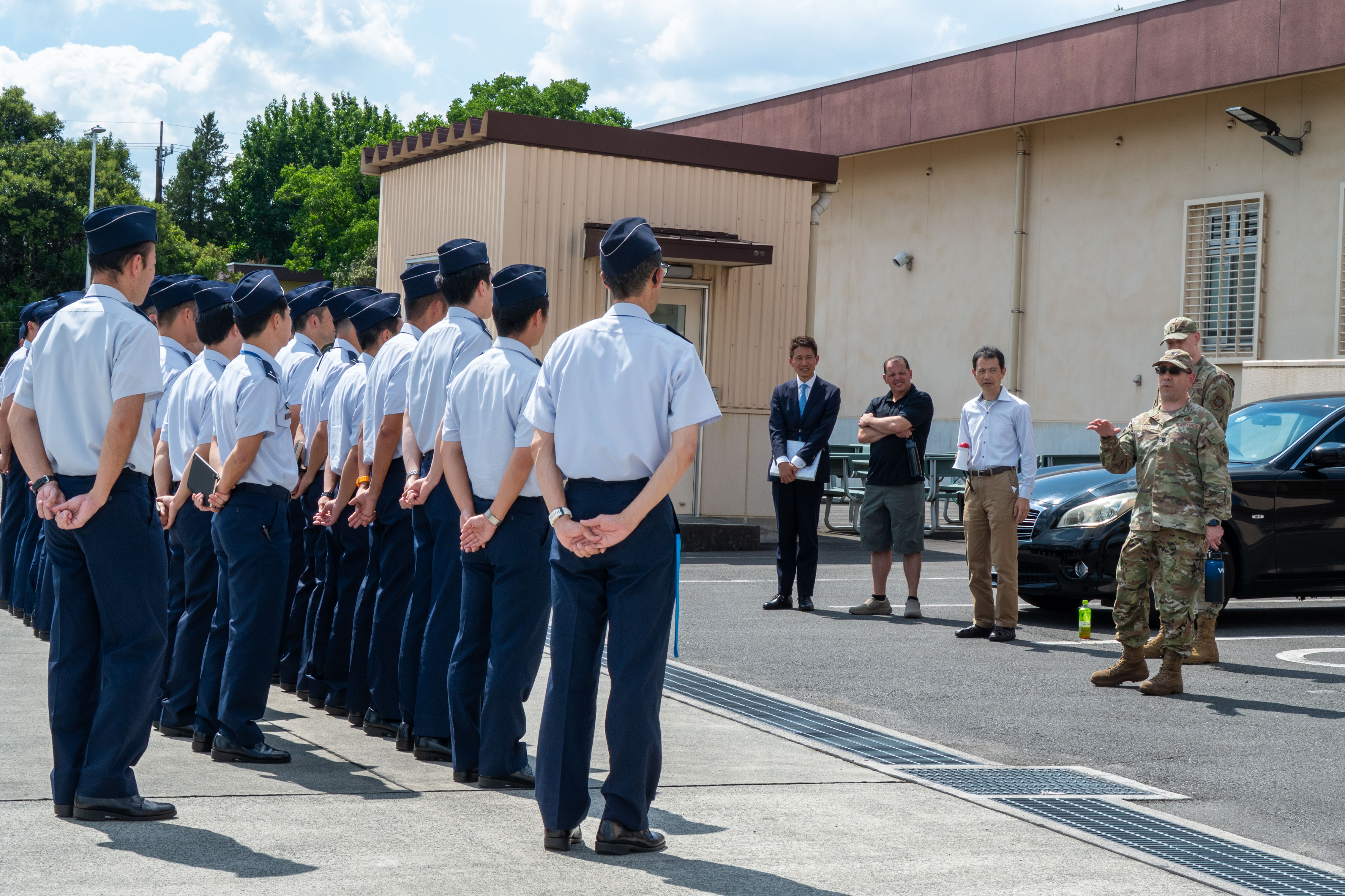 374 LRS hosts JASDF in logistics officer training course